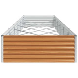 Garden Raised Bed 582 x 100 x 36 cm Galvanised Steel