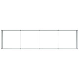 Garden Raised Bed Light Brown 320 x 80 x 45 cm Galvanised Steel