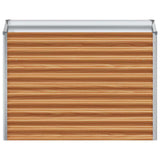 Garden Raised Bed Light Brown 98 x 50 x 68 cm Galvanised Steel