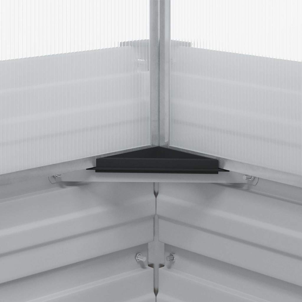 Garden Planter with Greenhouse Light Brown 100 x 100 x 77 cm