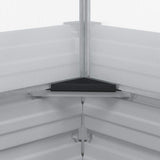 Garden Planter with Greenhouse Light Brown 100 x 100 x 77 cm