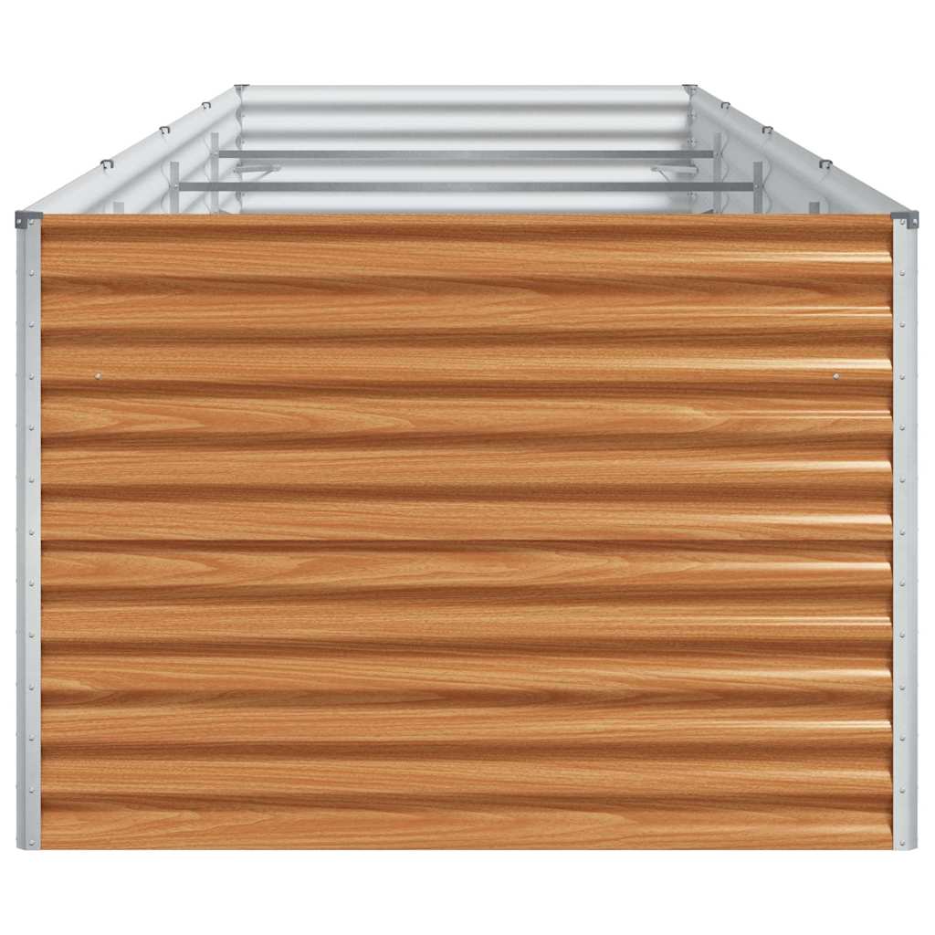 Garden Raised Bed 390 x 100 x 68 cm Galvanised Steel