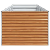 Garden Raised Bed 390 x 100 x 68 cm Galvanised Steel