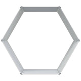 Raised Garden Bed Light Brown 129 x 129 x 77 cm