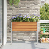 Garden Planter Light Brown 100.5 x 40.5 x 90 cm