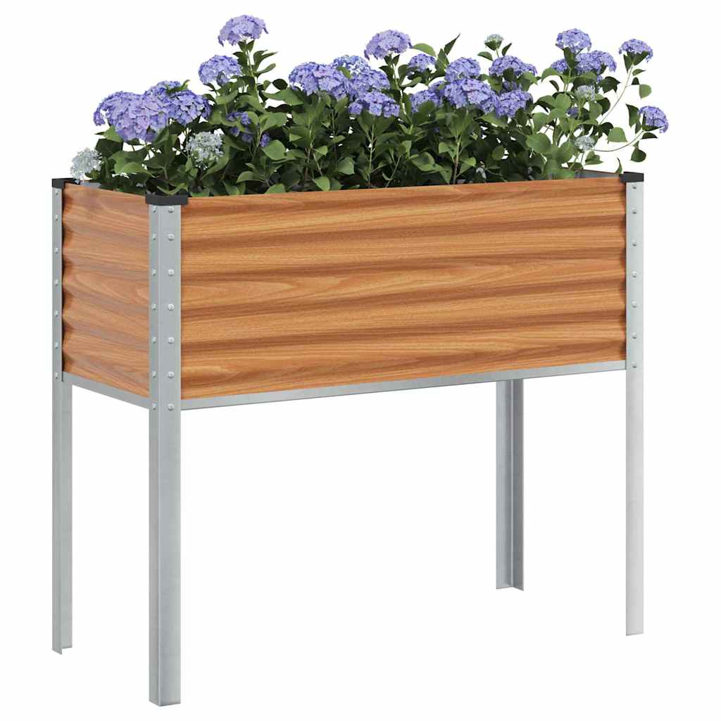 Garden Planter Light Brown 100.5 x 40.5 x 90 cm