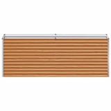 Garden Raised Bed Light Brown 195 x 50 x 68 cm Galvanised Steel