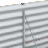 Garden Raised Bed Light Brown 290 x 50 x 68 cm Galvanised Steel