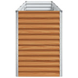 Garden Raised Bed Light Brown 290 x 50 x 68 cm Galvanised Steel