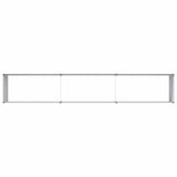 Garden Raised Bed Light Brown 290 x 50 x 68 cm Galvanised Steel