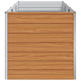 Garden Raised Bed Light Brown 240 x 80 x 77 cm Galvanised Steel