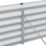 Garden Raised Bed 970 x 100 x 36 cm Galvanised Steel