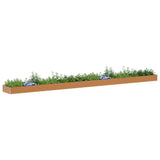 Garden Raised Bed 970 x 100 x 36 cm Galvanised Steel