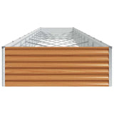 Garden Raised Bed 970 x 100 x 36 cm Galvanised Steel
