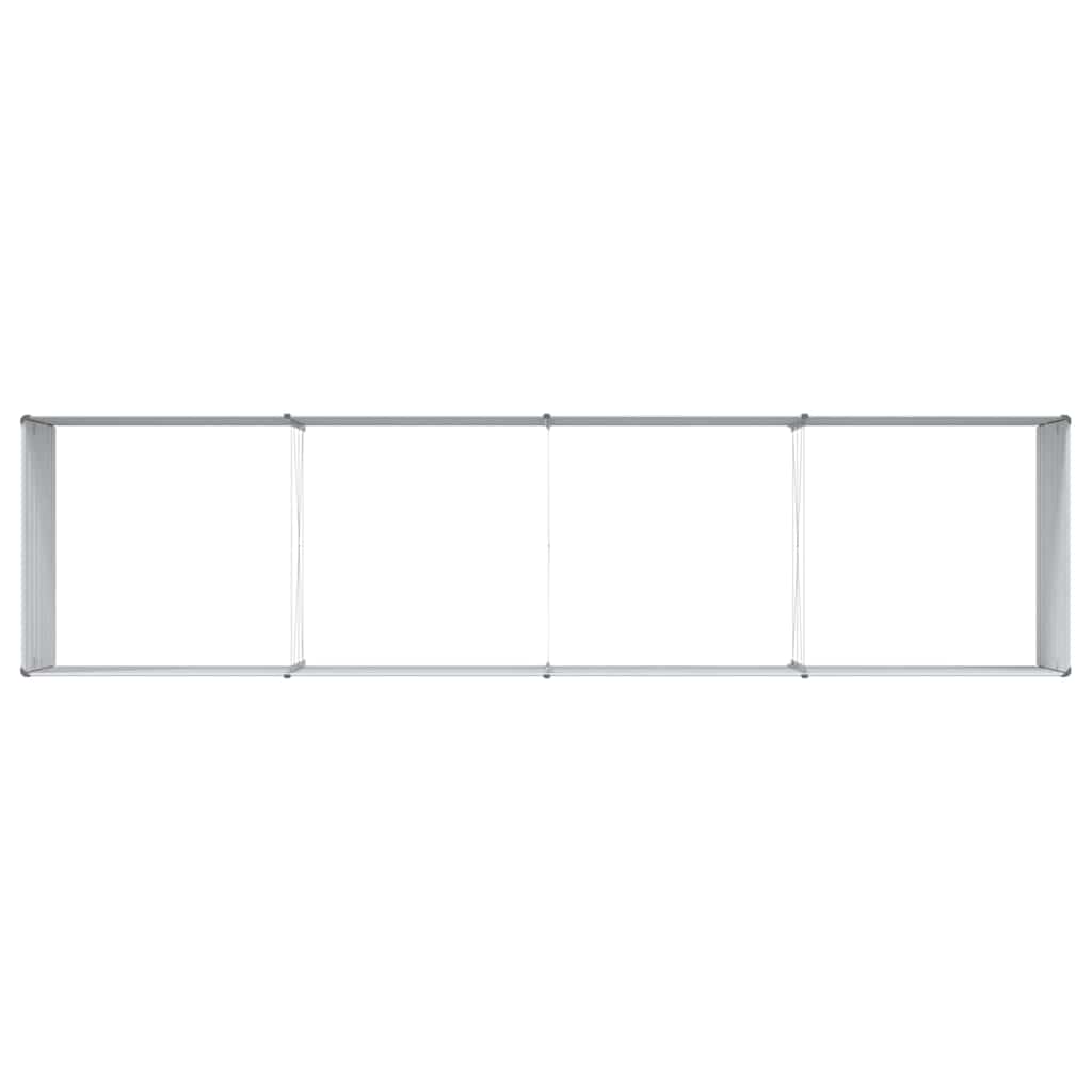 Garden Raised Bed Light Brown 320 x 80 x 77 cm Galvanised Steel