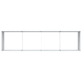 Garden Raised Bed Light Brown 320 x 80 x 77 cm Galvanised Steel