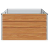 Garden Raised Bed Light Brown 160 x 80 x 45 cm Galvanised Steel