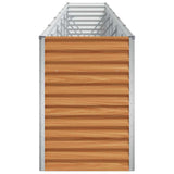 Garden Raised Bed Light Brown 582 x 50 x 68 cm Galvanised Steel
