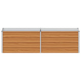 Garden Raised Bed Light Brown 160 x 40 x 45 cm Galvanised Steel