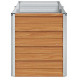 Garden Raised Bed Light Brown 160 x 40 x 45 cm Galvanised Steel