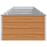 Garden Raised Bed Light Brown 480 x 80 x 45 cm Galvanised Steel