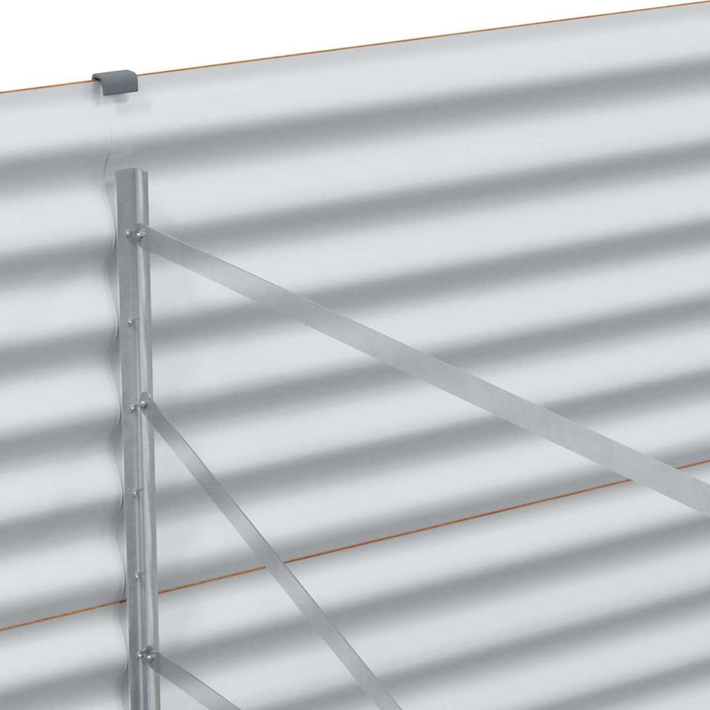 Garden Raised Bed 290 x 100 x 68 cm Galvanised Steel