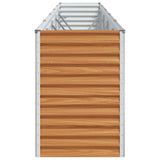 Garden Raised Bed Light Brown 485 x 50 x 68 cm Galvanised Steel