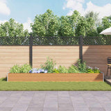 Garden Raised Bed 390 x 100 x 36 cm Galvanised Steel