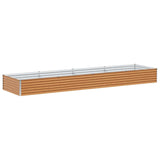 Garden Raised Bed 390 x 100 x 36 cm Galvanised Steel