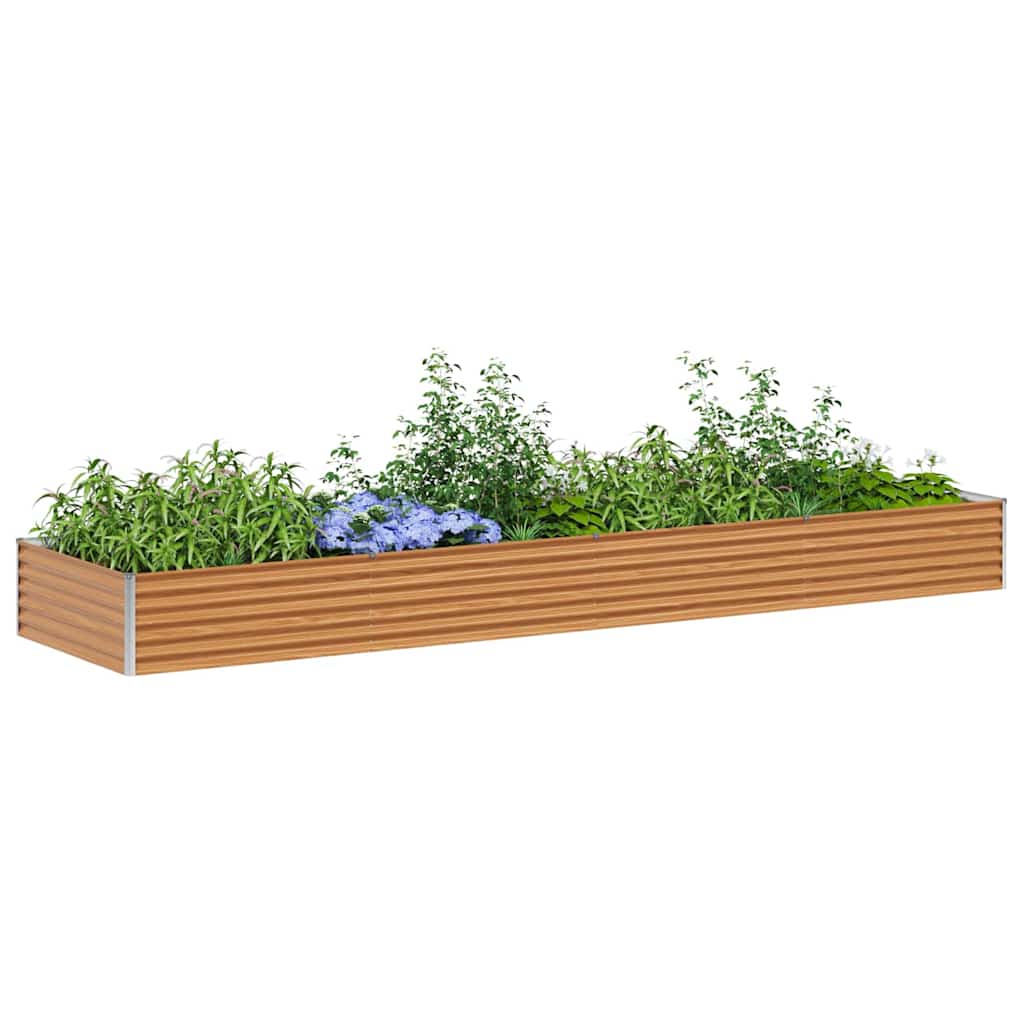Garden Raised Bed 390 x 100 x 36 cm Galvanised Steel