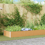 Garden Raised Bed 775 x 100 x 36 cm Galvanised Steel
