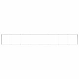 Garden Raised Bed 775 x 100 x 36 cm Galvanised Steel