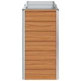 Garden Raised Bed Light Brown 160 x 40 x 77 cm Galvanised Steel