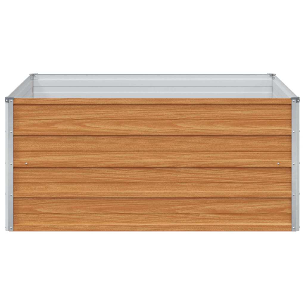 Garden Raised Bed Light Brown 100 x 100 x 45 cm