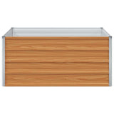 Garden Raised Bed Light Brown 100 x 100 x 45 cm
