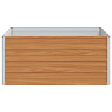 Garden Raised Bed Light Brown 100 x 100 x 45 cm