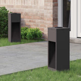 Solar Led Pathway Light 2 pcs Black Cold Rolled Steel