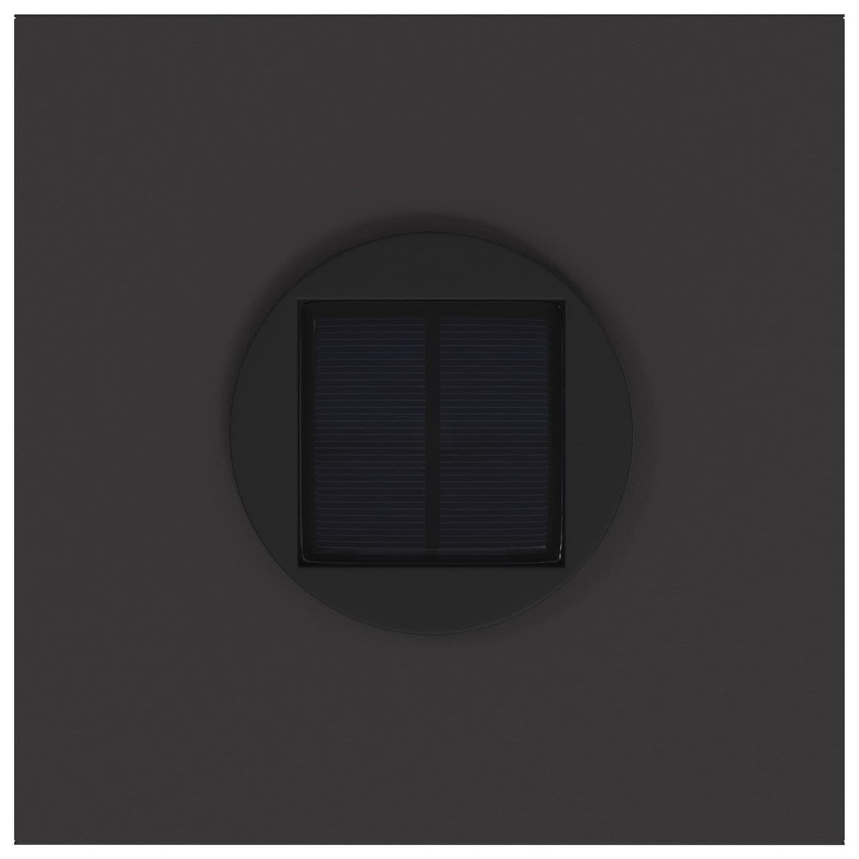 Solar Led Pathway Light 2 pcs Black Cold Rolled Steel