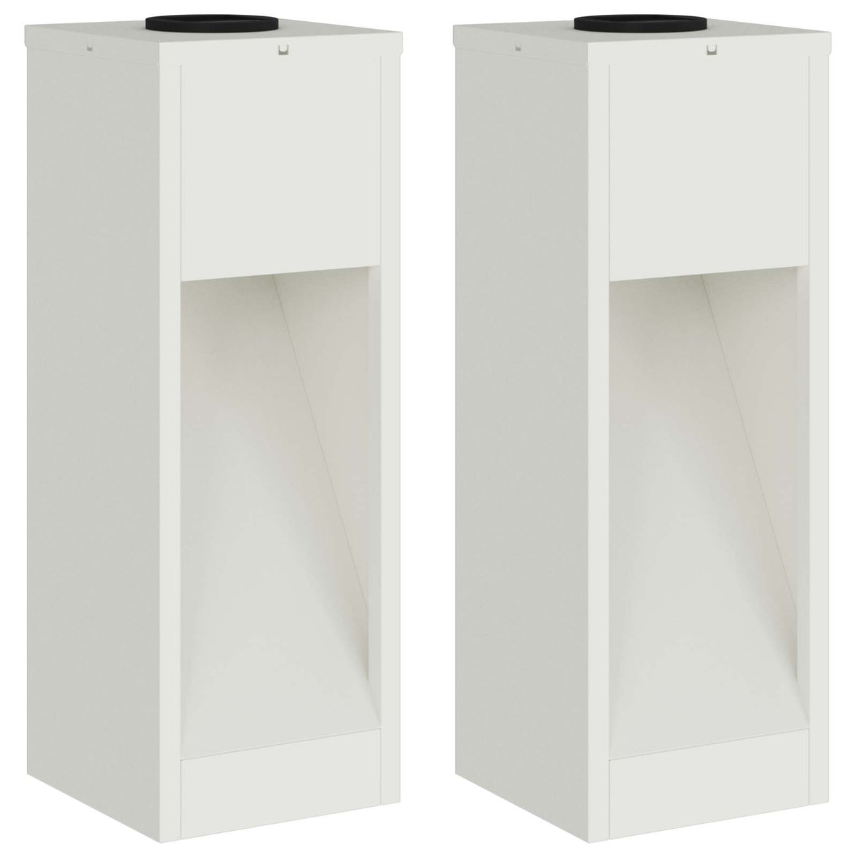 Solar Led Pathway Light 2 pcs White Cold Rolled Steel