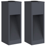 Solar Led Pathway Light 2 pcs Anthracite Cold Rolled Steel