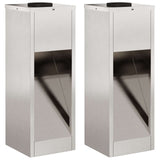 Solar Led Pathway Light 2 pcs Stainless Steel Stainless Steel