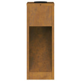 Solar Led Pathway Light 2 pcs Corten Steel Corten Steel