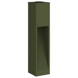 Solar Led Pathway Light 2 pcs Olive Green Cold Rolled Steel