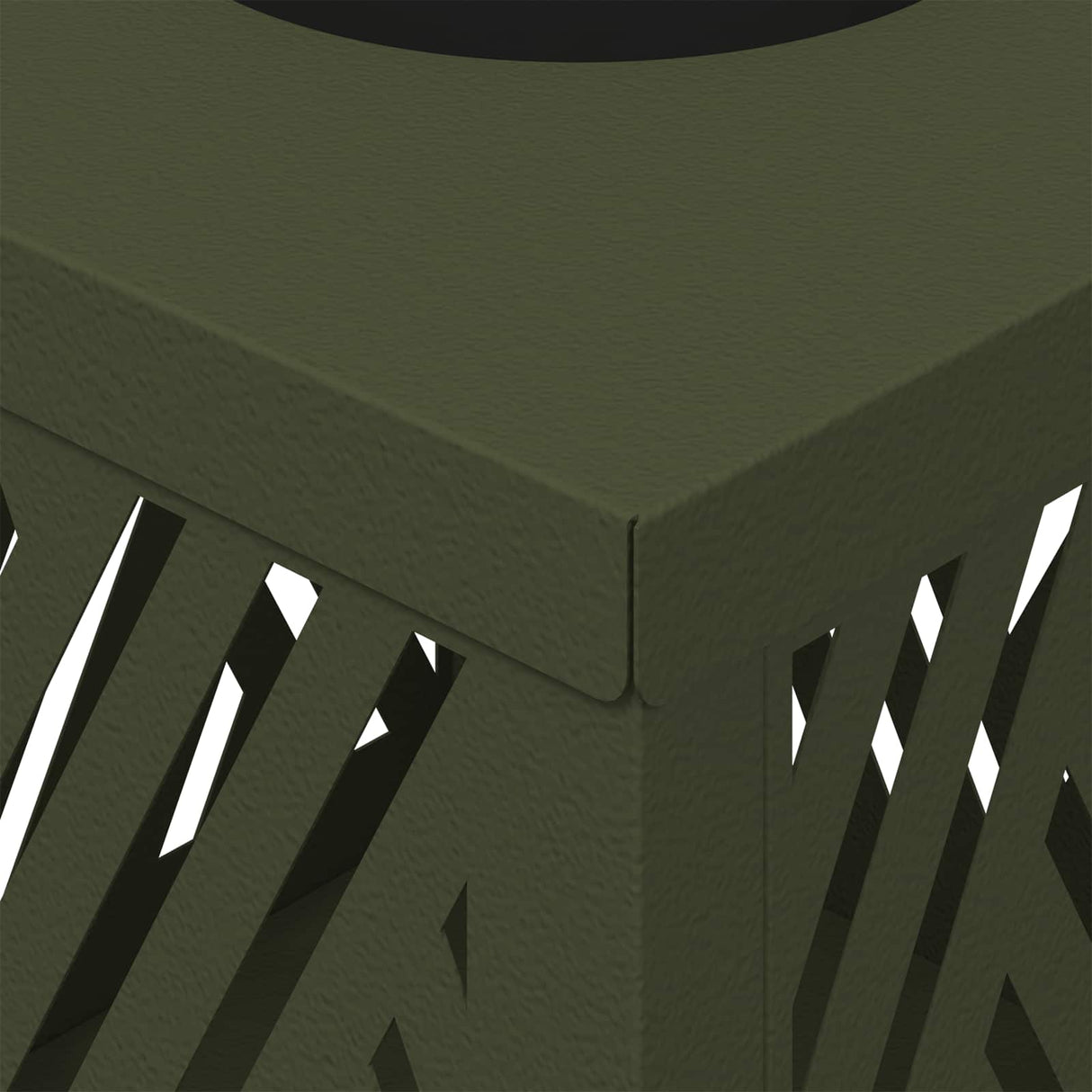 Solar LED Pathway Light 2 pcs Olive Green Cold Rolled Steel