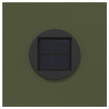 Solar LED Pathway Light 2 pcs Olive Green Cold Rolled Steel