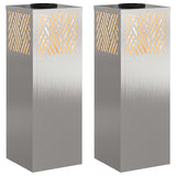 Solar LED Pathway Light 2 pcs Stainless Steel Stainless Steel