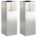 Solar LED Pathway Light Herringbone 2 pcs Galvanized Galvanized