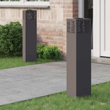 Solar LED Pathway Light 2 pcs Black Cold Rolled Steel