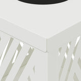 Solar LED Pathway Light 2 pcs White Cold Rolled Steel