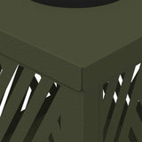 Solar LED Pathway Light 2 pcs Olive Green Cold Rolled Steel